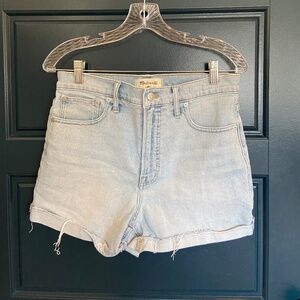 Madewell High-Waisted Denim Shorts - size 29